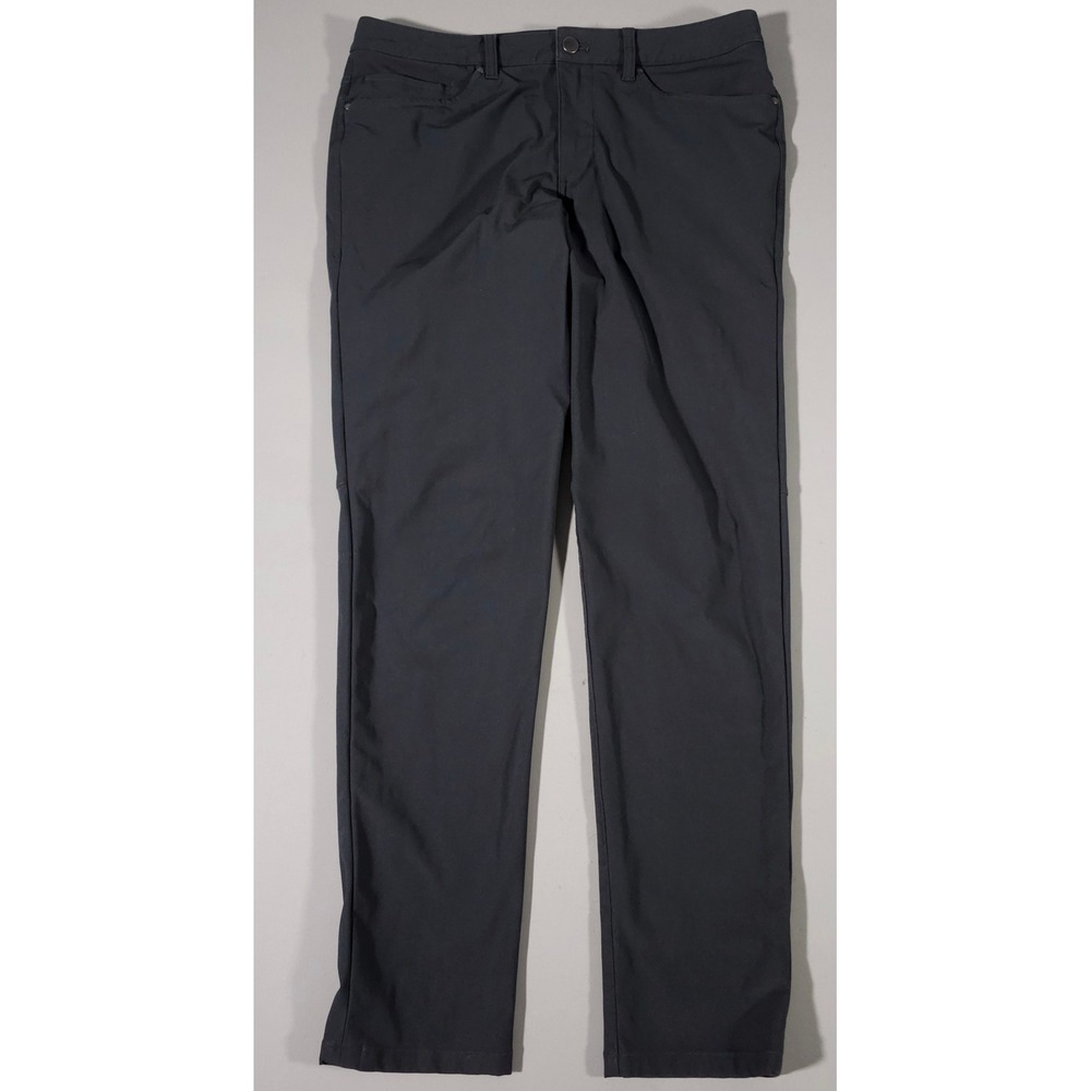 Lululemon ABC Slim Pants Mens 32 Charcoal‎ Grey Tech 5-Pocket Trousers